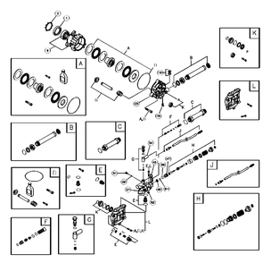 Pump Diagram and Parts List for BPW2400 1778-0 Briggs and Stratton Pressure Washer